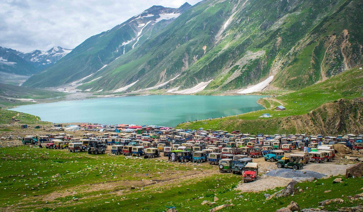 Lake Saif-ul-Malook in the mountains of northern Pakistan